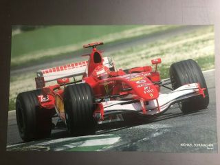 2007 Michael Schumacher Marlboro Ferrari Formula 1 Print Picture Poster Rare