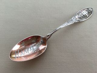 Hamilton Ontario Canada Sterling Silver Souvenir Teaspoon Spoon