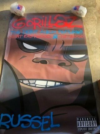 Gorillaz - Rare Promo Poster - Russell - Clint Eastwood