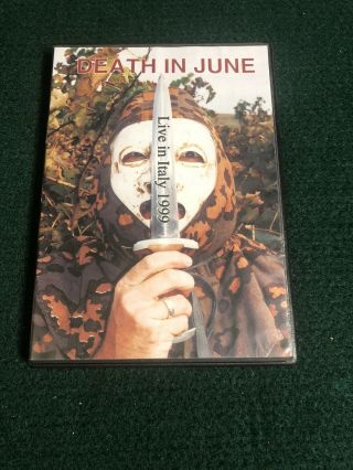 Death In June - Live In Italy 1999 - Dvd - Closed - Captioned - W/ Poster - Rare