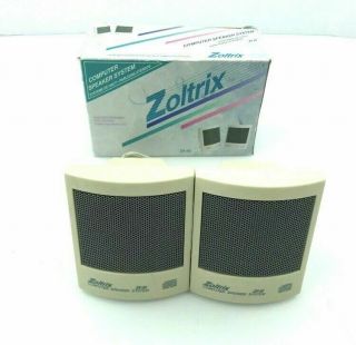 Rare Zoltrix Zx - 55 Computer Speaker With Box 2.  B3
