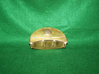 Vintage Solid Brass Fishing Bait Holder For Belt (rare And)