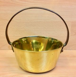 Antique Small Brass Jam/preserves Pan.