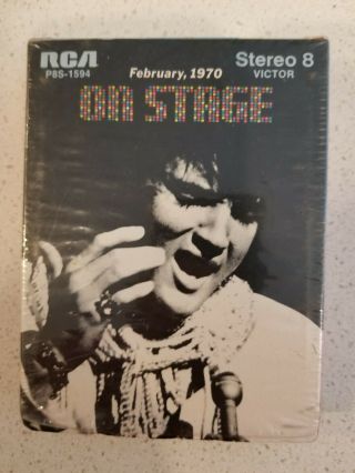 Elvis 8 Track Tape " On Stage " P8s - 1594 Vg Feb 1970 Rare