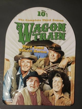 Wagon Train The Complete Third Season (3) - 10 Dvd Collectors Tin.  Rare Oop.