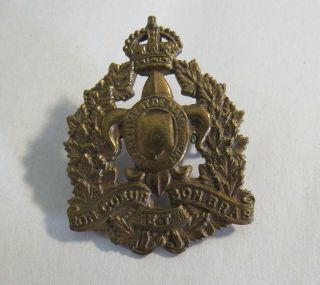 Wwii Le Regiment De Maisonneuve Cap Badge Casf Canadian Infantry Insignia Rare