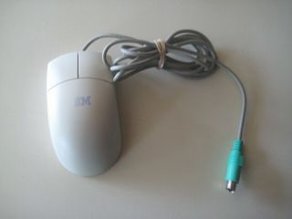 Vintage Ibm Two Button Mouse Serial 10l6144 Rare