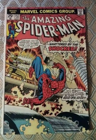 Vintage Marvel Comics 1976 The Spiderman Issue 152 Comic Book Rare