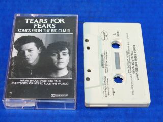 Tears For Fears - Songs From The Big Chair - 1985 Wave Cassette Tape (rare)