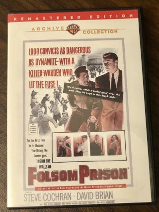 Inside The Walls Of Folsom Prison Rare Oop (dvd Black N White)