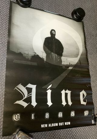 Vintage Nine - Cloud 9 Promo Only Poster Profile Hip Hop 1996 18x24 Rare