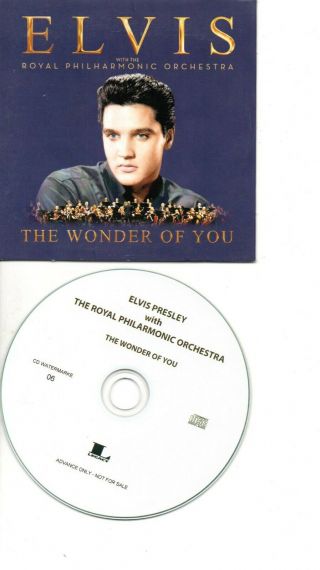 Elvis Presley Rare French Promo Cd In Card Ps The Wonder Of You
