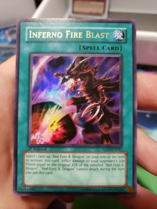 Yu - Gi - Oh Inferno Fire Blast Sod - En042 1st Edition Ultra Rare Lp