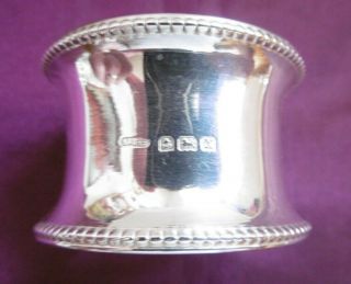 Lovely Antique Solid Silver Napkin Ring Birmingham 1922 No2
