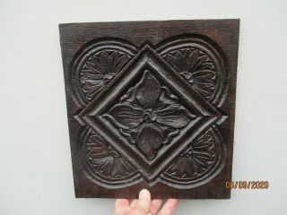 An Antique Carved Oak Panel 19th Century?