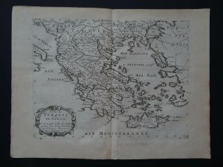 1667 Sanson Atlas Map Greece - Crete - Macedonia - Turquie En Europe