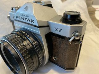 Pentax K1000 SE SLR camera with 50mm f2 Lens,  rare brown body, 2