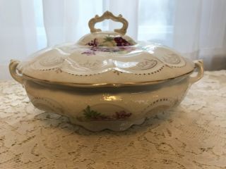 Antique Covered Vegetable Dish