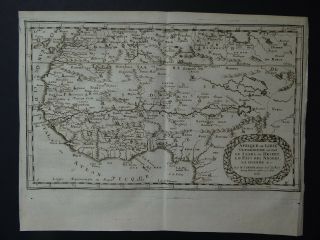 1656 Sanson Atlas Map Sahara - Nigeria - Guinea - Western Africa - Afrique