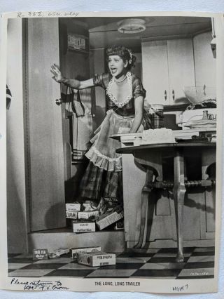 Rare Long Long Trailer Mgm Press Photo Lucille Ball I Love Lucy 1976