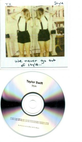 Taylor Swift Rare Uk Promo Cd Style