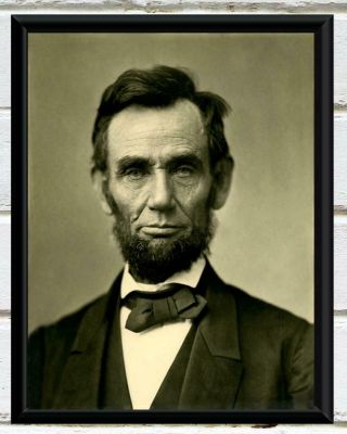 Antique Photo President Abraham Lincoln Vintage Photo Print 8x10