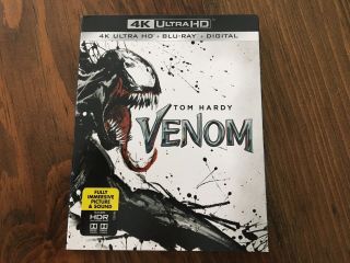 Venom (4k Ultra Hd/blu - Ray,  2018,  Includes Rare Slipcover)