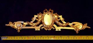 French Antique Louis Xvi Gold Gilt Dore Resin Wall Frame Moulding Decoration