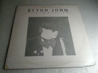 Elton John - Ice On Fire/ The Rocket Record Company Lp/ Very Rare Ja Pressing