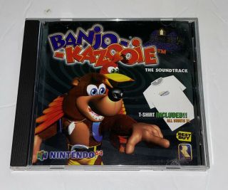 Banjo - Kazooie The Soundtrack (cd,  1998,  Nintendo) Rare Without T - Shirt