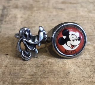 Rare Vintage Mickey Mouse - Goofy Disney Gum Ball Machine Adjustable Rings