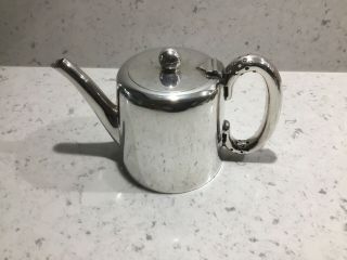 Walker And Hall 1/2 Pint Tea Pot A 1 Silver Plate Dated 1953 Letter E