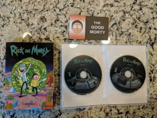 Rick And Morty: First Season W/ Rare The Good Morty Comic (dvd,  2014,  2 - Disc Set)
