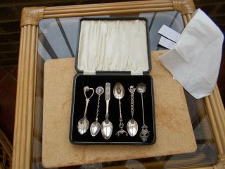Box Of Spoons 2x800 Silver 1 X 925 Silver,  Jfk,  Kennedy Space Centre Caithness