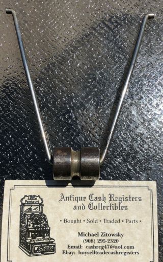 Antique Brass National Cash Register Bill Weight Ncr Model 313 317 Candy Barber