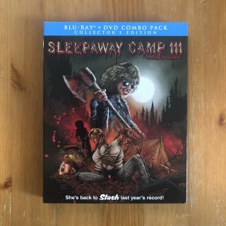 Sleepaway Camp 3 Blu Ray Very Rare Oop,  Slipcover Sleeve Shout Factory