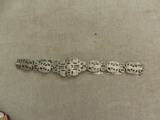 Stunning Antique Art Nouveau Silver Plated Ornate Belt All Stamped Epns
