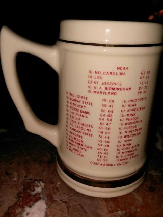 Rare Vintage Indiana University IU Ceramic Stein Mug 1981 3