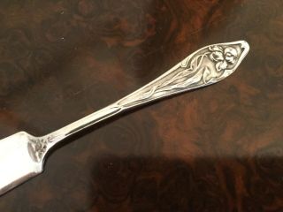 Antique Solid Sterling Silver Butter Knife Birmingham 1900