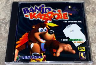 Banjo - Kazooie [the Soundtrack] (cd,  1998,  Nintendo/rare) No T - Shirt