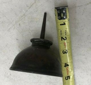 Very Rare Vintage Antique Marvin Urbana - 0 Small Metal Thumb Oiler Oil Can