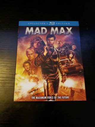 Mad Max Blu Ray Collectors Edition,  Rare Oop Slipcover Scream Factory