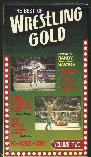 Kit Parker Best Of Wrestling Gold Volume 2 Vhs Video Rare 1990