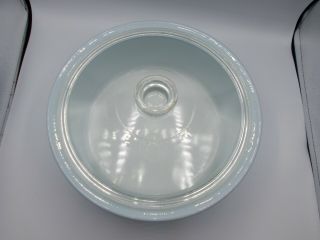 VINTAGE RARE HTF PYREX SNOWFLAKE GARLAND 4 QT 664 CASSEROLE BAKING DISH WITH LID 3