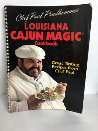 Vintage Cookbook 1989 Chef Paul Prudhomme 