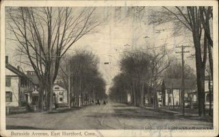 East Hartford,  Ct Burnside Avenue Connecticut Laurel Press Antique Postcard