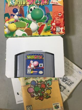 Rare Yoshi’s Story Game N64 Nintendo 64 Complete And Papers