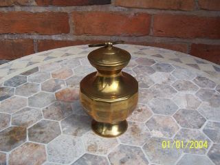 Vintage : Indian Brass Water/milk Carrier : With Small Lassi Sipping Cup.