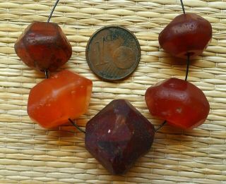 Perle Verre Ancien Afrique Sahara Antique Carnelian African Glass Trade Bead