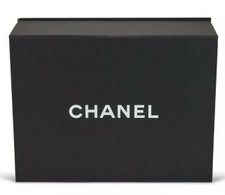 Rare Authentic Chanel Large Black Magnetic Handbag Storage Gift Box 14 X 11 X 5
